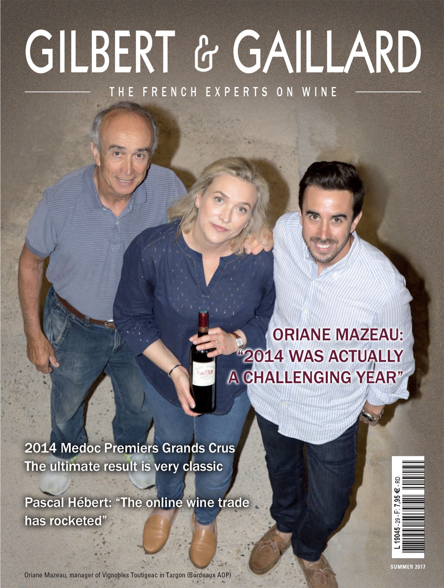 couverture du magazine du vin G&G